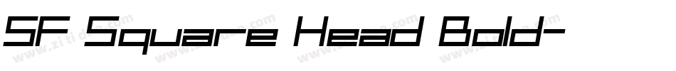 SF Square Head Bold字体转换